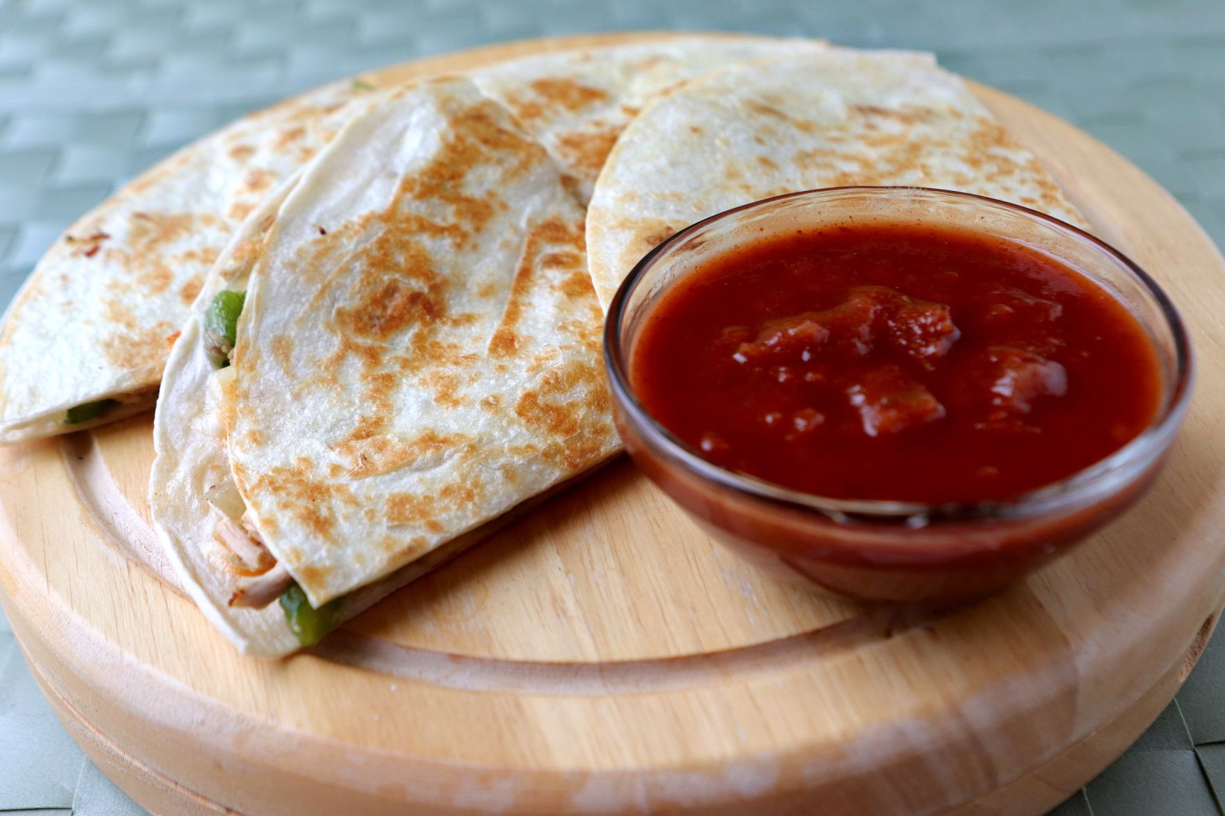 Rotisserie chicken quesadillas
